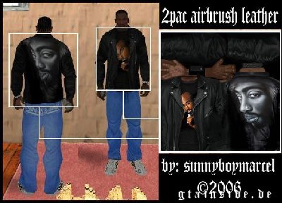 2pac airbrush leather